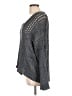 Margaret O'Leary Metallic Marled Blue Gray Pullover Sweater Size Lg (2) - photo 5