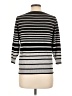 Joseph A. Stripes Silver Pullover Sweater Size L - photo 2