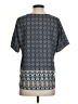 West Kei Blue Short Sleeve Blouse Size S - photo 2