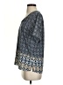 West Kei Blue Short Sleeve Blouse Size S - photo 5