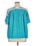 Entro Teal Short Sleeve Blouse Size XL - photo 2