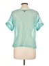 Notations Teal Short Sleeve Top Size L - photo 2