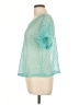 Notations Teal Short Sleeve Top Size L - photo 5
