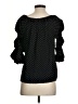 CeCe 100% Polyester Polka Dots Black 3/4 Sleeve Blouse Size S - photo 2