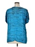 RIVER + SKY Tie-dye Blue Short Sleeve Blouse Size XL - photo 2