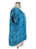 RIVER + SKY Tie-dye Blue Short Sleeve Blouse Size XL - photo 4
