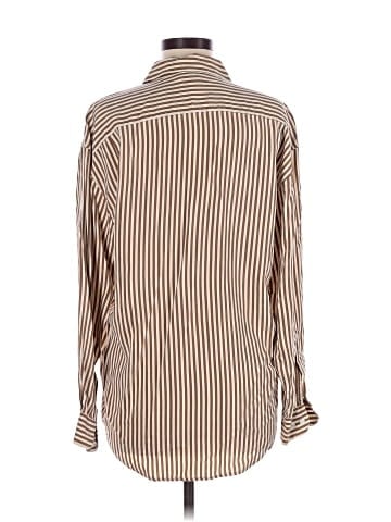 Tracy M. Long Sleeve Silk Top (view 2)