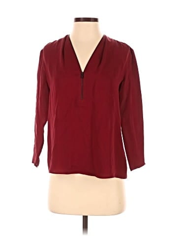 Theory 3/4 Sleeve Silk Top (view 1)