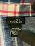 rue21 100% Polyester Plaid Blue Long Sleeve Blouse Size M - photo 7