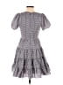 Likely Checkered-gingham Gray Casual Dress Size 2 - photo 2