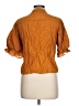 Zara Orange 3/4 Sleeve Button-Down Shirt Size L - photo 2