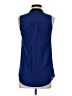 J.Crew Factory Store 100% Polyester Blue Sleeveless Blouse Size 00 - photo 2