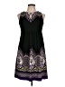 Apt. 9 Paisley Black Casual Dress Size M (petite) - photo 1