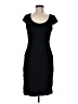 Sangria Solid Black Cocktail Dress Size 8 - photo 1