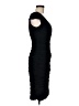 Sangria Solid Black Cocktail Dress Size 8 - photo 4