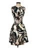 H&M Graphic Brown Cocktail Dress Size 4 - photo 1
