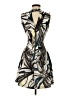 H&M Graphic Brown Cocktail Dress Size 4 - photo 2