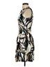 H&M Graphic Brown Cocktail Dress Size 4 - photo 5