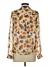 Boundary & Co. 100% Polyester Floral Ivory Long Sleeve Blouse Size S - photo 2