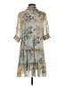 LOVE X DESIGN 100% Polyester Paisley Blue Casual Dress Size S - photo 2