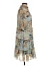 LOVE X DESIGN 100% Polyester Paisley Blue Casual Dress Size S - photo 4