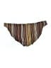 Tory Burch Stripes Black Brown Swimsuit Bottoms Size L - photo 2