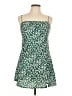 Polly 100% Polyester Print Green Casual Dress Size 10 - photo 1