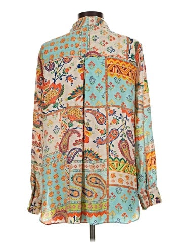 Rose + Olive Long Sleeve Blouse (view 2)