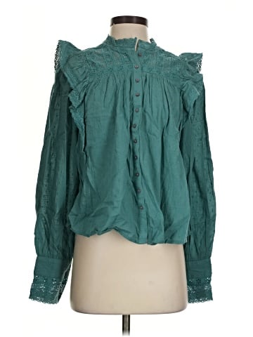 Free People Long Sleeve Polo (view 1)