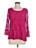 Style&Co 100% Polyester Pink 3/4 Sleeve Blouse Size M - photo 1