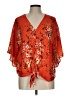Unbranded Orange 3/4 Sleeve Blouse Size L (estimated) - photo 1