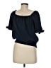 MICHAEL Michael Kors 100% Polyester Blue Short Sleeve Blouse Size M - photo 2
