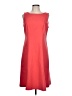 Talbots Solid Red Casual Dress Size 10 - photo 1