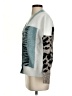 Moth Animal Print Ivory Blue Cardigan Size XS - photo 5