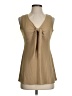St. John Tan Sleeveless Blouse Size 2 - photo 1