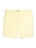 dalia Solid Yellow Shorts Size 14 - photo 1