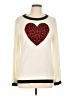 New York & Company Hearts Ivory Pullover Sweater Size L - photo 1