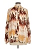 Fashion 100% Polyester Brown Long Sleeve Blouse Size M - photo 1