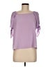 CeCe Purple Short Sleeve Blouse Size M - photo 1
