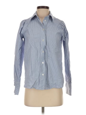 Ganni Long Sleeve Button-Down Shirt (view 1)