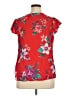 Old Navy 100% Rayon Red Short Sleeve Blouse Size XL - photo 2