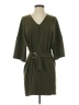 Mango Solid Green Casual Dress Size XS - photo 1