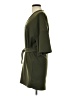 Mango Solid Green Casual Dress Size XS - photo 5