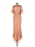 Mac Duggal 100% Polyester Orange Cocktail Dress Size 12 - photo 2