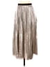 Zara 100% Polyester Metallic Silver Formal Skirt Size XS - photo 1