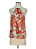 H&M 100% Polyester Orange Sleeveless Blouse Size 6 - photo 1