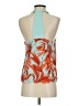 H&M 100% Polyester Orange Sleeveless Blouse Size 6 - photo 2