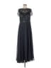 Xscape 100% Polyester Gray Cocktail Dress Size 12 - photo 1