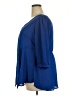 Torrid 100% Polyester Blue 3/4 Sleeve Blouse Size 2X Plus (2) - photo 5