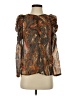 Ulla Johnson Paisley Brown Long Sleeve Blouse Size 4 - photo 1